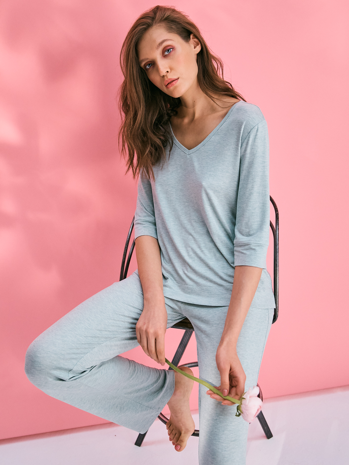 D1170Si Комплект жен. (Футболка+Брюки)