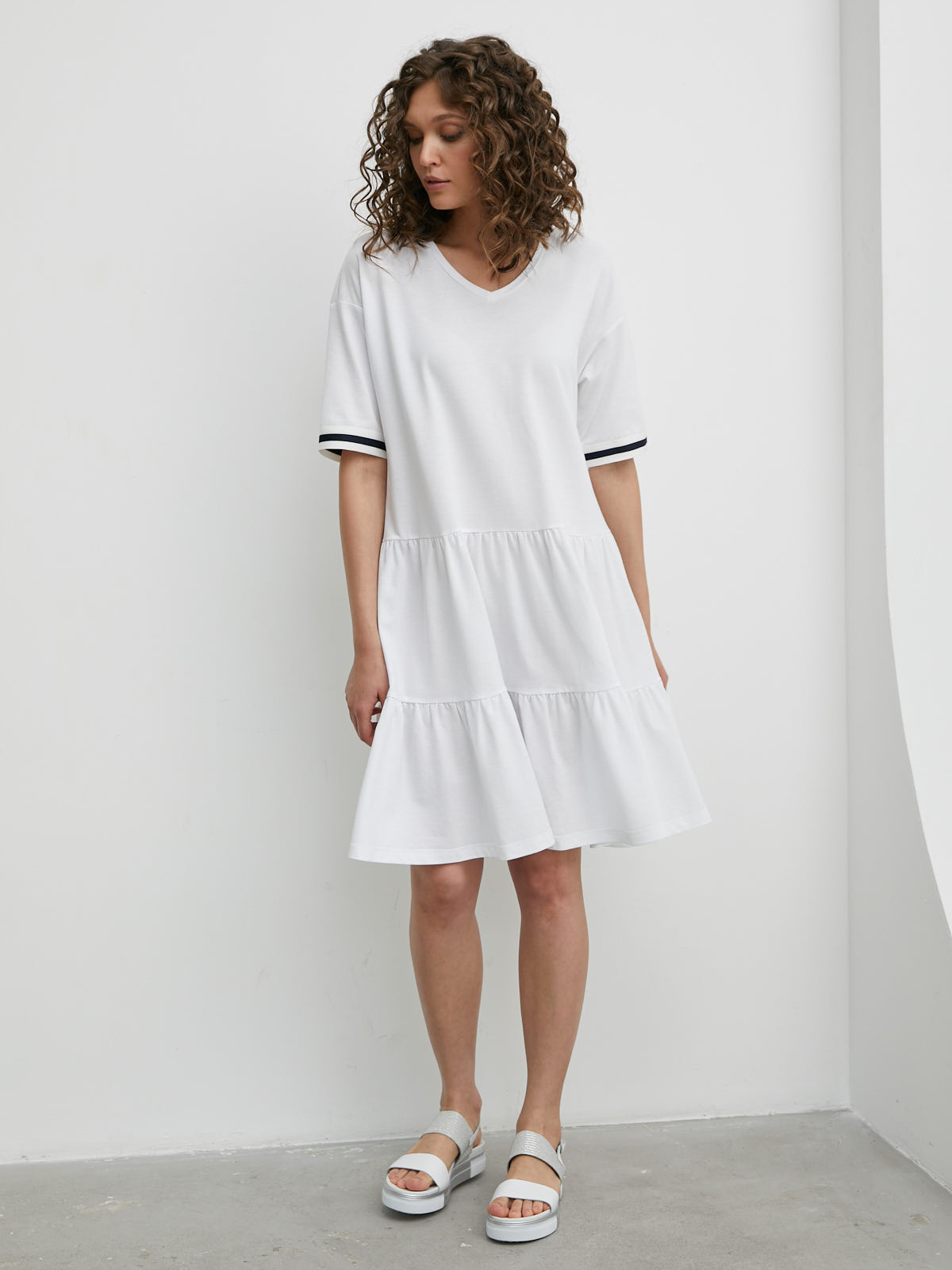 D1361Si Платье-туника